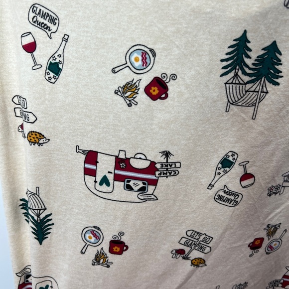 Womens 2pc camping pajama lounge set nwt - Picture 13 of 15